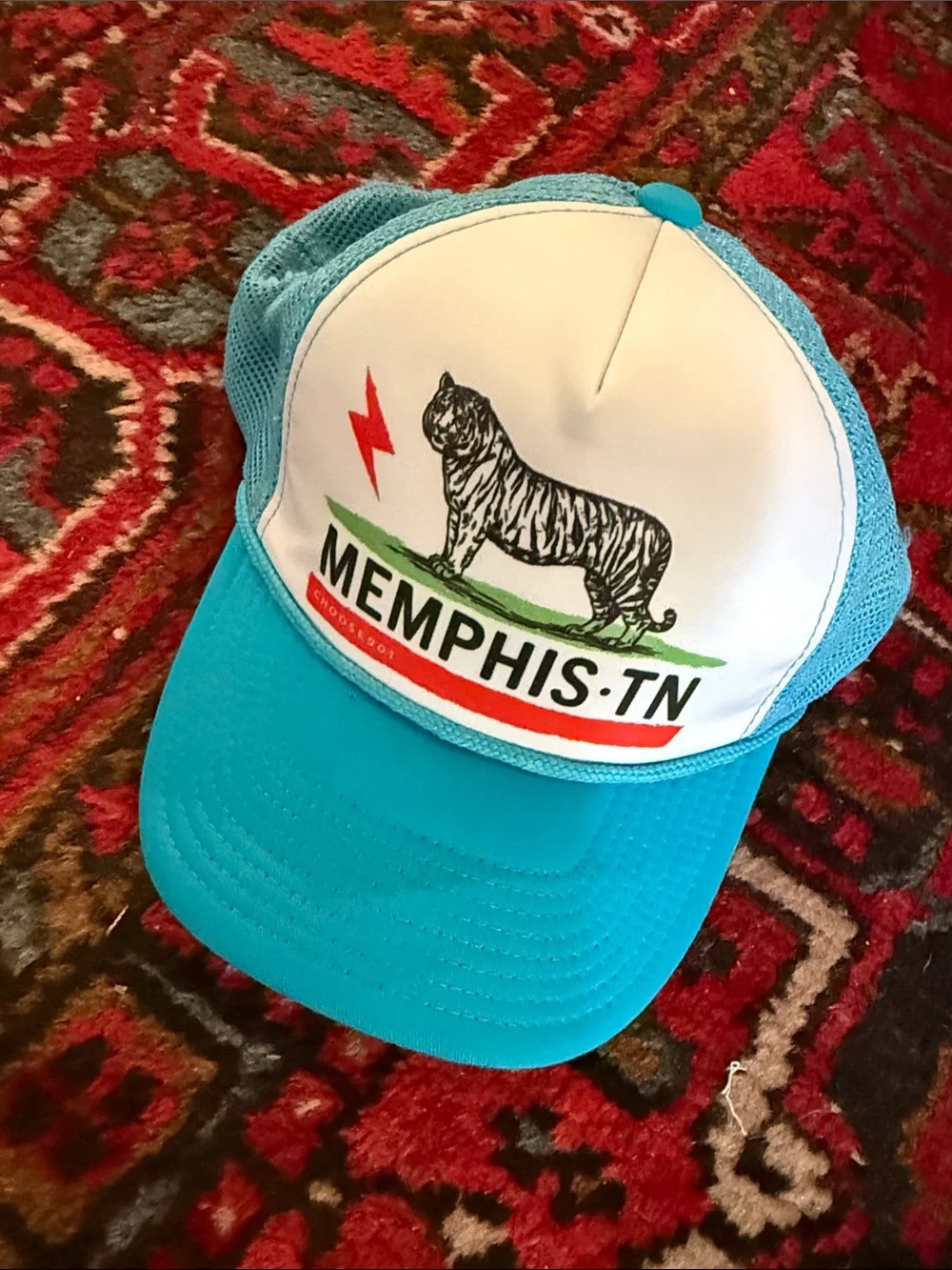 Choose901 Memphis TN Trucker Hat with Tiger Graphic